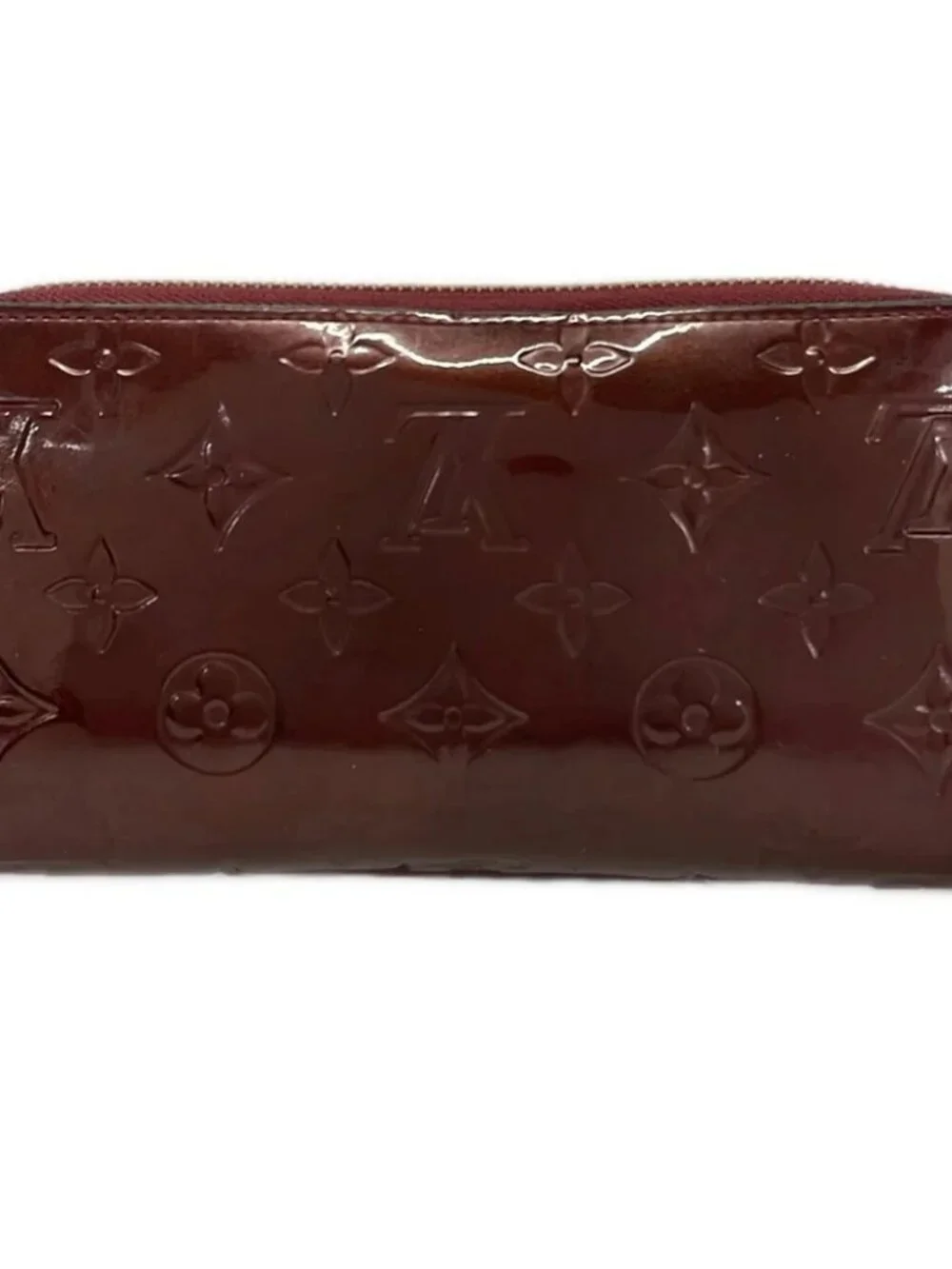 LOUIS VUITTON Zippy Wallet M91536 Rouge Fauviste Monogram Vernis SP1111